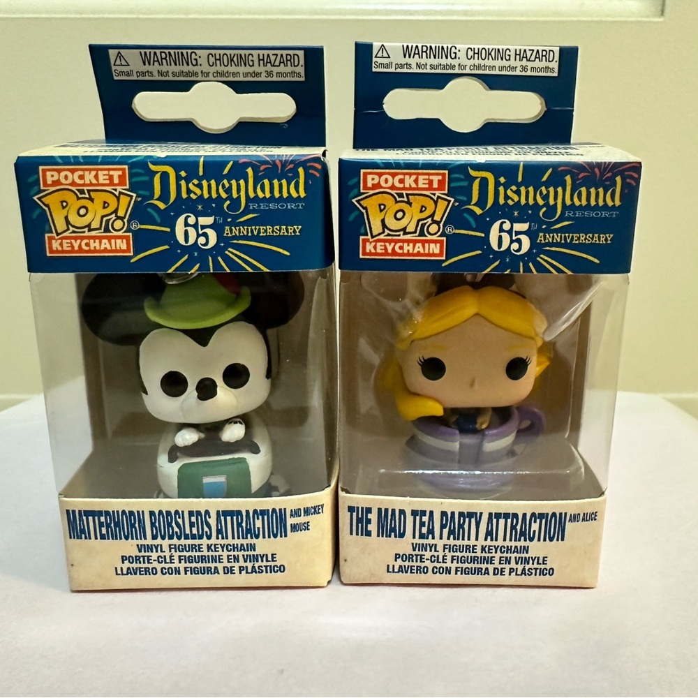 Disneyland 65th Anniversary Pocket Pop! Keychains Set